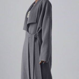 NWT Silk Maison Shawl Collar Wool and Cashmere Wrap Coat  *offers welcome*